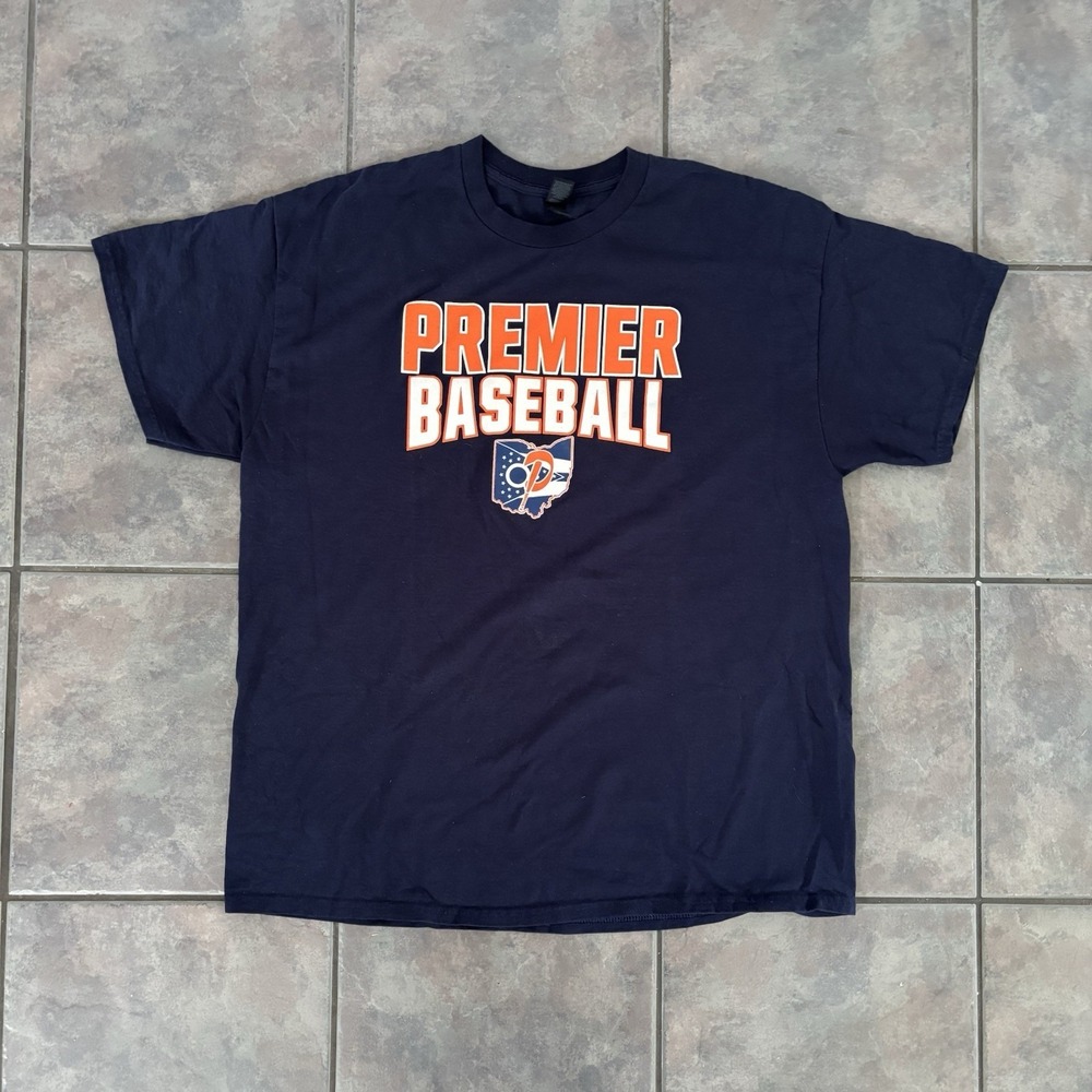 Premier Ohio Baseball Men's Navy T Shirt Size XL